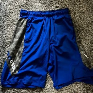 Blue and grey nike shorts